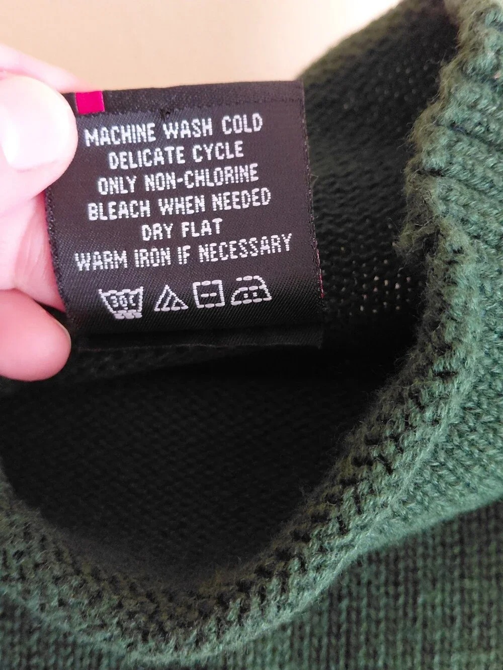 Polo Ralph Lauren Dark Green Ribbed Crewneck Sweater - Picture 4 of 5